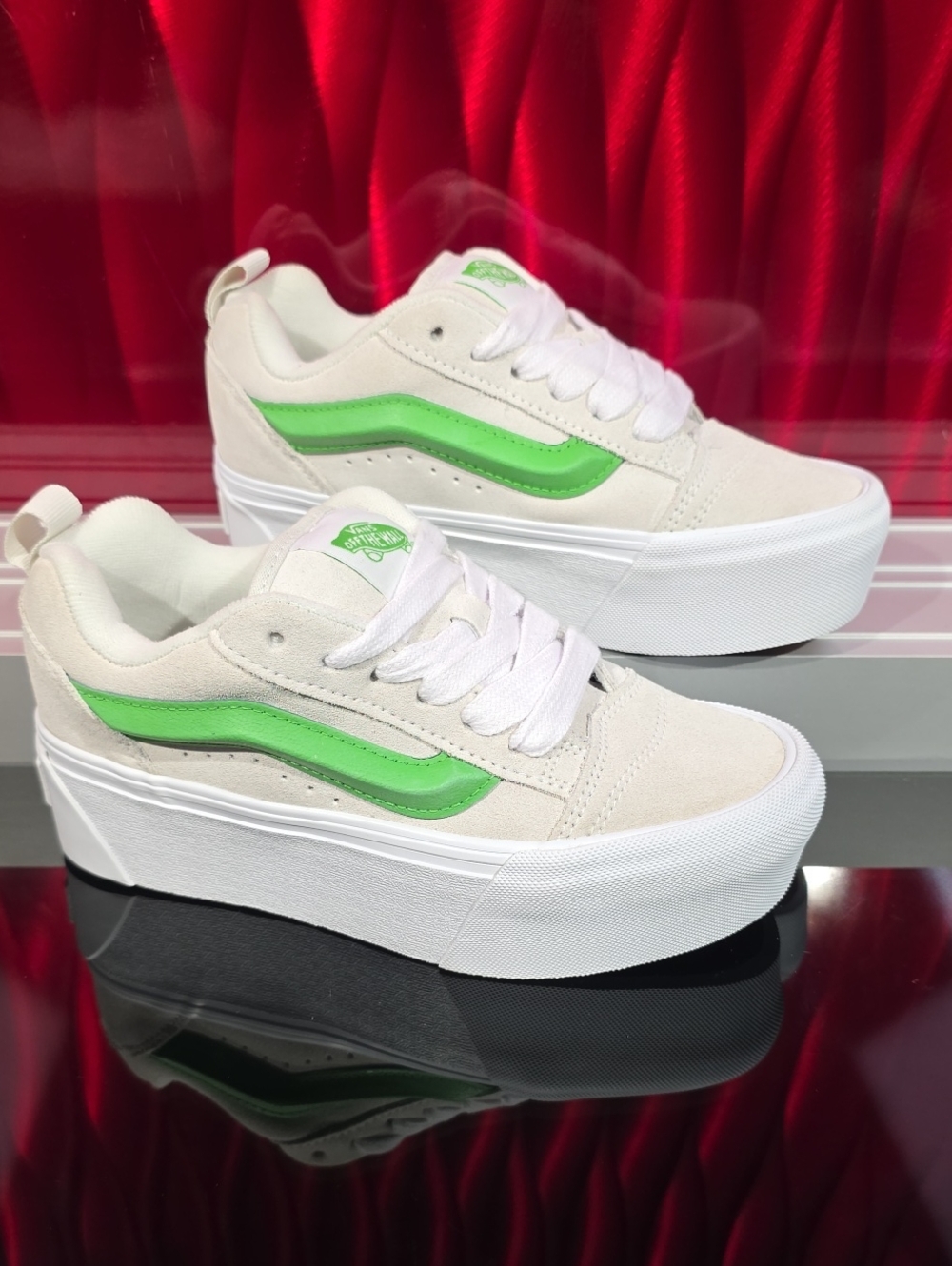 Vans Knu Stack Gray Green Men's 3.5 Women's 5 New with Box